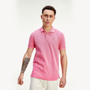 Tommy Jeans pánské růžové polo tričko - M (T1L)